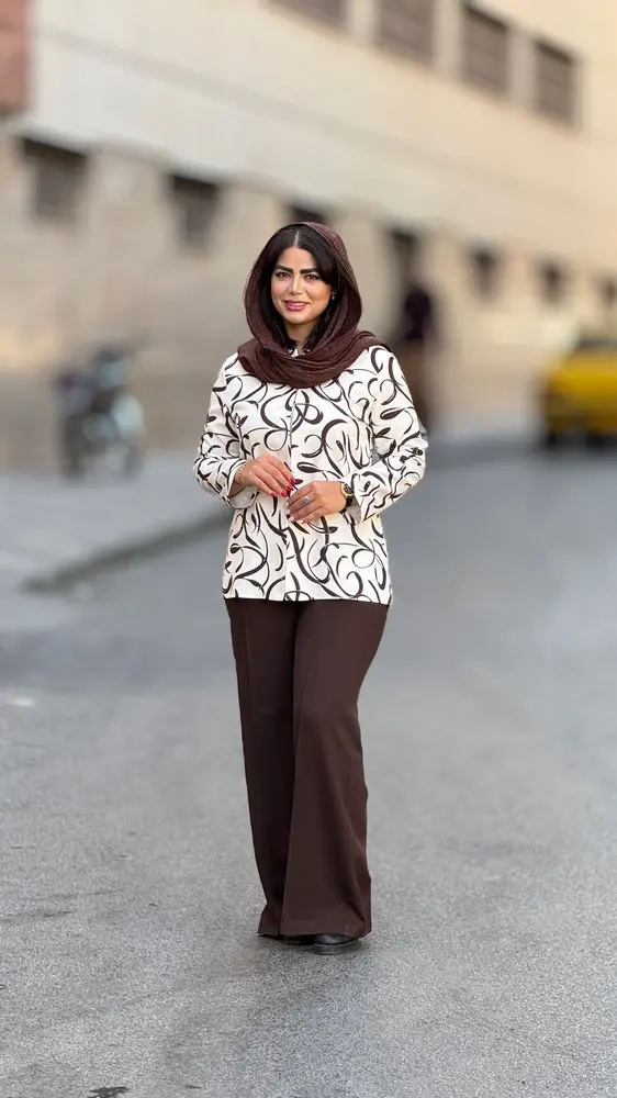کت شلوار طرح دار